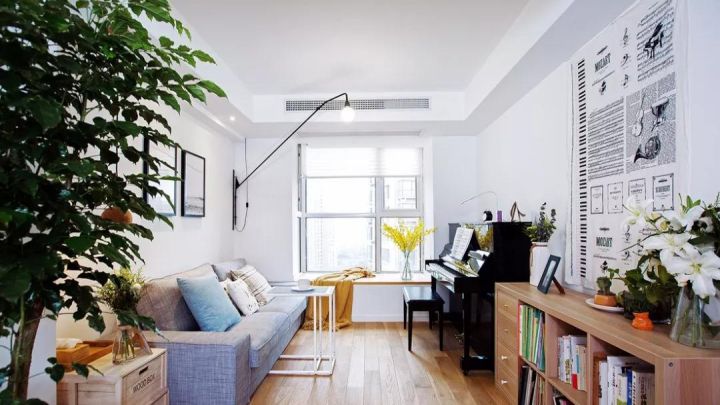 北欧风三居，原木打造一个清净无杂的家！