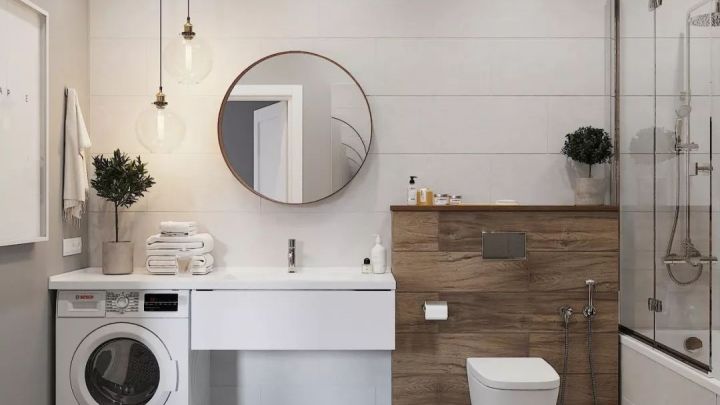 卫生间洗衣机的摆放形式，get到你了么？