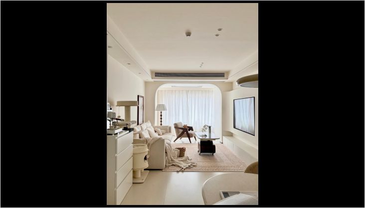 100㎡的奶油风小家，温馨舒适