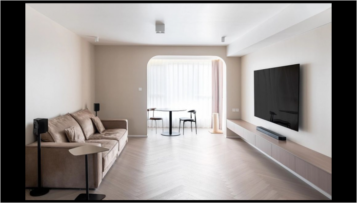 温柔奶油风实景落地